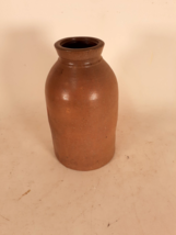 Antique Salt Glazed Stoneware Crock, Unusual Form, Perfect Condition - $35.18
