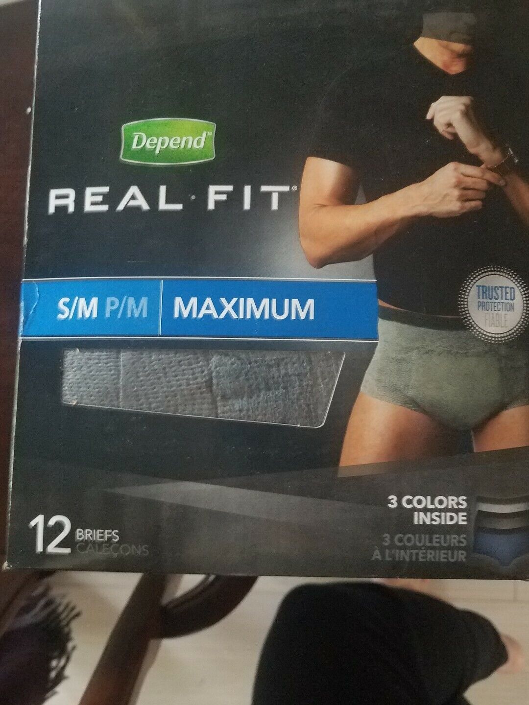 Primary image for Depend Underwear Real Fit for Men Incontinence Maximum Absorb Size S-M 12 Count