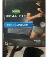 Depend Underwear Real Fit for Men Incontinence Maximum Absorb Size S-M 1... - £36.17 GBP