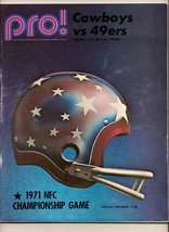 1971 NFC Championship Game program Cowboys 49ers NFL - £109.07 GBP