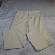 Savane Pants Mens 38x32 Beige Dress Slacks Business Casual Pleated Front - $24.63