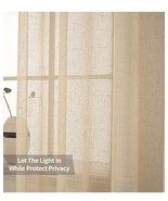 New Faux Linen Curtain Panels Beige 52x84 Inch Set Of Two New In Package  - €15,85 EUR New Faux Linen Curtain Panels Beige 52x84 Inch Set Of Two New In Package  - €15,85 EUR