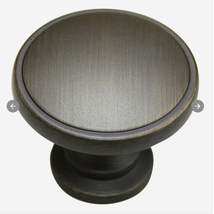Gatehouse Oil-Rubbed Bronze Large Round Contemporary Cabinet Door Knobs 1-3/4&quot; - £6.79 GBP