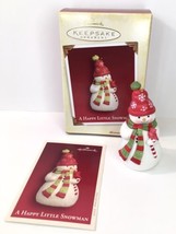 New Open Box 2005 Hallmark Keepsake &quot;A Happy Little Snowman&quot; with Cardinal - £7.92 GBP