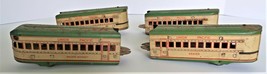 Marx M-10005 Union Pacific Streamliner 4PCS Green Cream Prewar O Gauge - £79.93 GBP