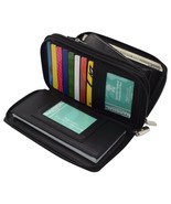 Military Grade RFID Blocking Security Double Zip-Around Indexer Phone Wa... - $33.83 CAD