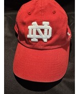 47 Notre Dame Fighting Irish Red Relaxed Fit Cap Medium Embroidered Logo - $15.97 CAD