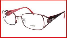FENDI Eyeglasses Frame F872 (615) Metal Acetate Bordeaux Italy Made 52-1... - $177.57