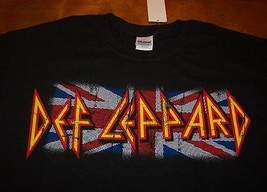 Vintage Style Def Leppard British Flag T-Shirt Mens Large New w/ Tag - £15.57 GBP