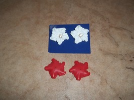 avon earrings holiday blossom convertable new in box.New lower price. - $8.00