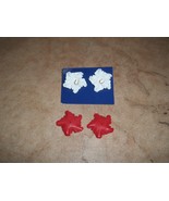 avon earrings holiday blossom convertable new in box.New lower price. - $8.00