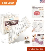 Professional-Grade Foam Blocking Boards Kit - 9 Interlocking Mats &amp; Stor... - $980.80 MXN