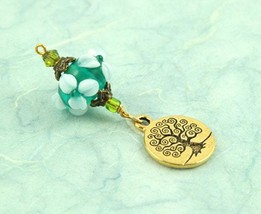 Blessingway bead - Forest Spring Golden Tree of Life - Mother Blessing bead, mam - £12.64 GBP