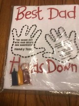 Fathers Day T Shirt Best Dad XL Mens Dad Gift Keepsake Hand Tees Made In... - $31.67
