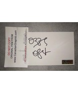 Ozzy Osbourne Hand Signed Autograph Index Card COA - $150.00