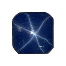 Lab Created Synthetic Blue Star Sapphire Square Cabochon Available in 7mm - £23.55 GBP