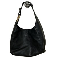 Michael Kors Black Pebbled Leather Fulton Hobo Bag Purse 38F9GFTH7L - $85.00