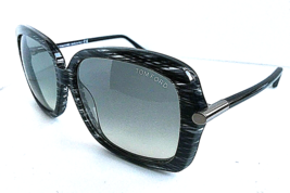 New Tom Ford TF3R23 O5B Paloma 59mm Black Gray Oversized Women&#39;s Sunglasses - £151.52 GBP