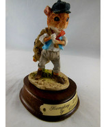 Humphrey Dormouse with bag of nuts 4&quot; from Little Nook Village by Leonar... - £5.51 GBP