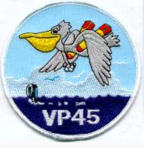 4&quot; NAVY VP-45 SQUADRON PELICANS EMBROIDERED PATCH - £27.96 GBP