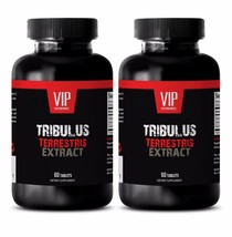 Natural Testosterone Booster Tribulus Terrestris 1000mg 2 Bottles 120 Caps - £22.60 GBP