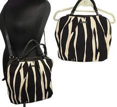 Kate Spade Zebra Print Handbag Crossbody Purse -Leather Trim - £93.43 GBP