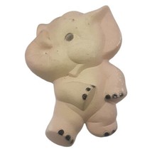 Vtg Miller Studio 1961 Chalkware  Anthropomorphic Elephant Lucky Trunk Up 3.5&quot; - £14.70 GBP