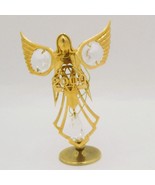 Australian 14K Gold Plated Angel Figurine With Crystal Accents &amp; &quot;2000&quot; ... - $8.91