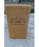 Vintage Plastic Flour Canister - £18.37 GBP