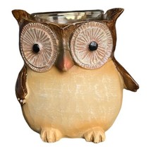 Yankee Candle Owl Votive Holder 2011 Wood Rustic 3 Inch - £9.68 GBP