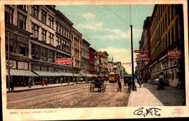 Toledo Ohio - Summit Street -ANTIQUE Udb 1906 Postcard - BK58 - £6.22 GBP