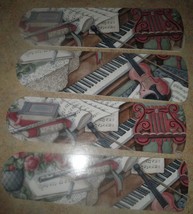 Custom ~ CLASSIC MUSIC ROOM CEILING FAN ~ PIANO FLUTE VIOLIN - $118.75