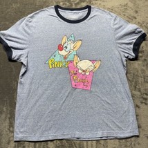 Pinky And The Brain T Shirt Men’s 2XL Ringer Collar And Sleeves - $17.99