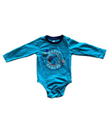 Old Navy Baby Body Suit Blue Size 12-18 mth Happy Camper  Snap Crotch - £3.65 GBP