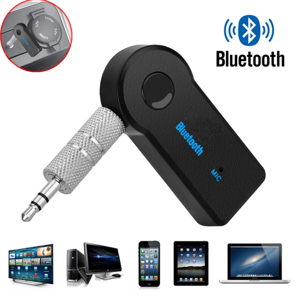 Wireless Car Bluetooth Receiver Adapter Usb 3.5mm Audio Bluetooth Mp3 FM Music - £9.34 GBP