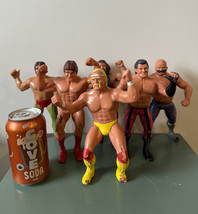 Set of 6 1984-1986 Titan Sports WWF WWE Wrestling Superstars Figures Ter... - £45.92 GBP