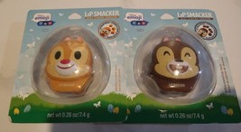 Lip Smacker Disney Emoji Chip (Chocolate Chip) &amp; Dale (Butterscotch) Lip Balm - £14.92 GBP