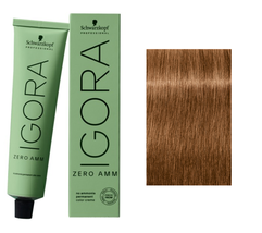 Schwarzkopf IGORA ZERO AMM Hair Color, 7-60 Medium Blonde Chocolate Natural