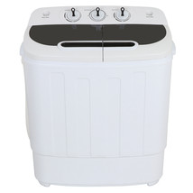Portable Compact Twin Tub Wash Machine Washing&amp;Spin Cycle 13Lbs Top Load... - £131.47 GBP