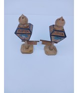 Vintage Florida Wood Lamp Post Salt &amp; Pepper Shakers Made in Japan - $155.11 MXN