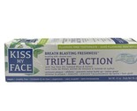 Kiss My Face Triple Action Gel Toothpaste Fresh Mint Fluoride Free 4.1 oz - £15.79 GBP