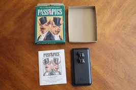 Vintage Milton Bradley 1992 Pass the Pigs Dice Game Original Box + Case + Pencil - £23.25 GBP