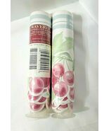 Cherries Fruit Design NEW 2 Rolls Waverly Rose Pink Sculpted Bottom Tota... - €25,30 EUR