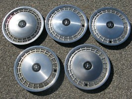 Lot of 5 1983 to 1987 Dodge Aries Plymouth Reliant 13 inch hubcaps wheel covers - £36.49 GBP