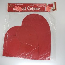 Beistle Creation Heart Cutouts Valentine&#39;s Day Vintage NOS 1992 - £14.37 GBP