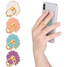 cobee Cell Phone Ring Holders, 4 Pcs Cute Daisy Finger Kickstands Metal Round 18 - £9.61 GBP