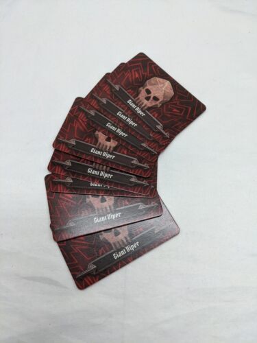 Gloomhaven Giant Viper Monster Ability Attack Cards  - $6.92