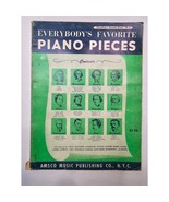 Everybody&#39;s Favorite Piano Pieces Paperback Book Amsco Music Publishing - $9.60