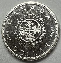 1964 (1864-) Canadian $1 Confederation Meetings Commemorative Silver Dollar Coin - £19.14 GBP