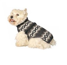Gray Diamonds Knit Dog Sweater Chilly Dog Hand Knit Wool  XXS-XXXL Puppy Pet - £24.46 GBP+
